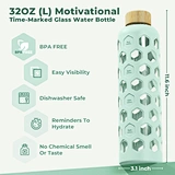 Reusable water bottle glass for sustainable living